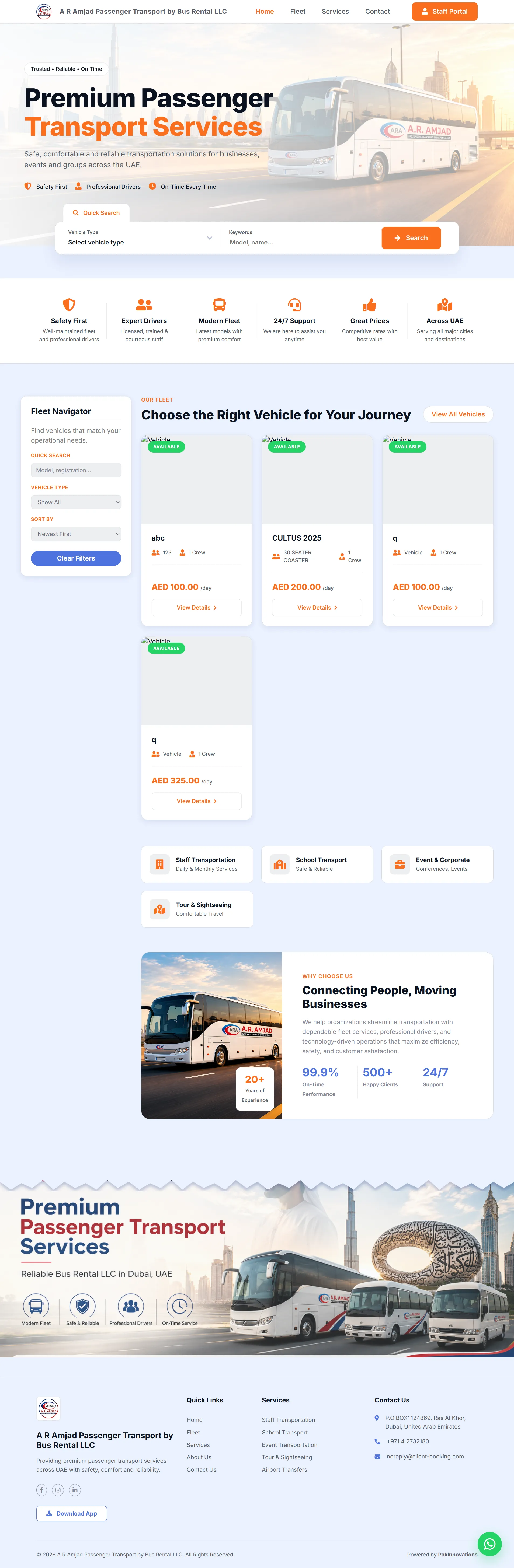 Qfleets Homepage