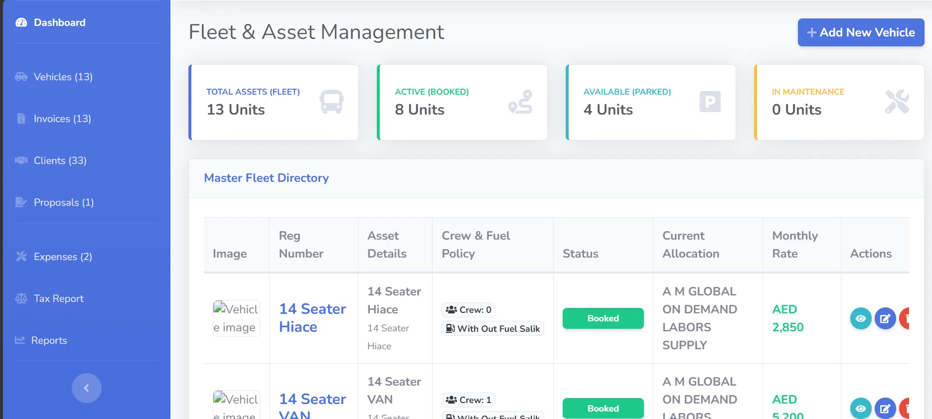 Vehicle Management