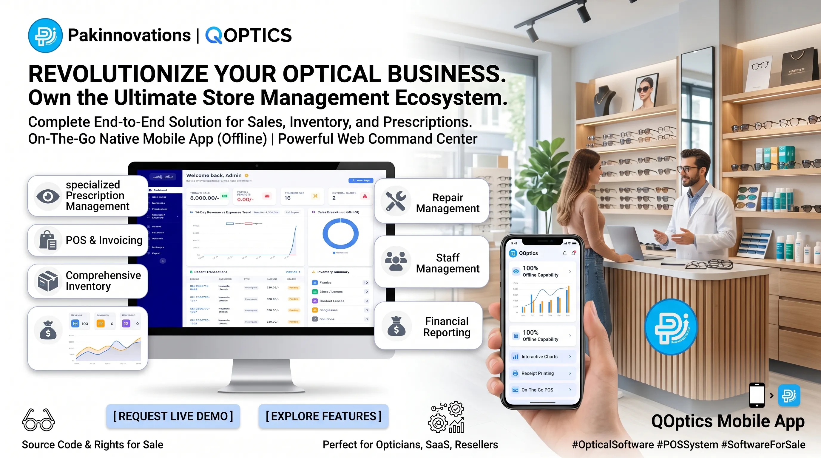 QOptics dashboard