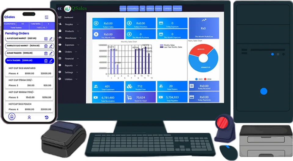 QSales dashboard